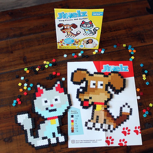 Puzzelki Pixelki Jixelz 700 elem. Fat Brain Toys - Zwierzęta Domowe