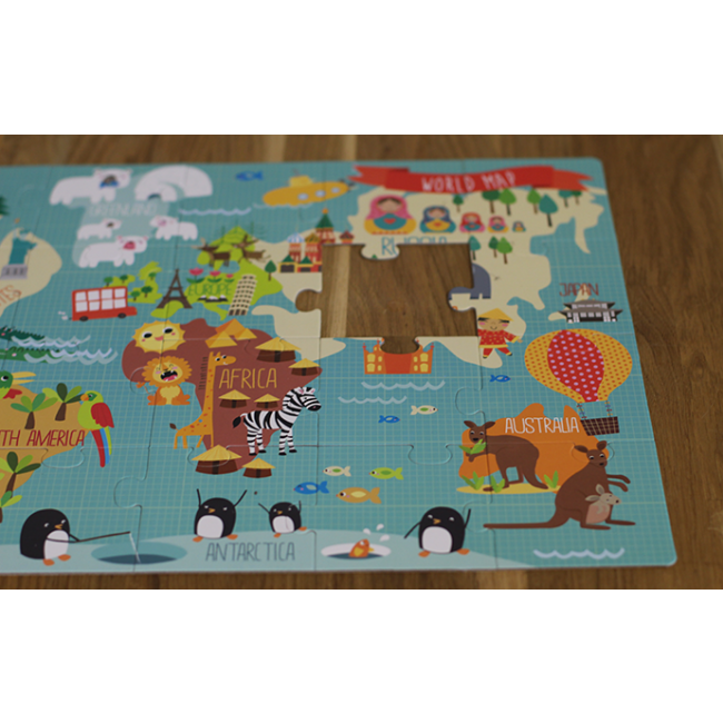 Puzzle XL Apli Kids - Mapa świata 3+