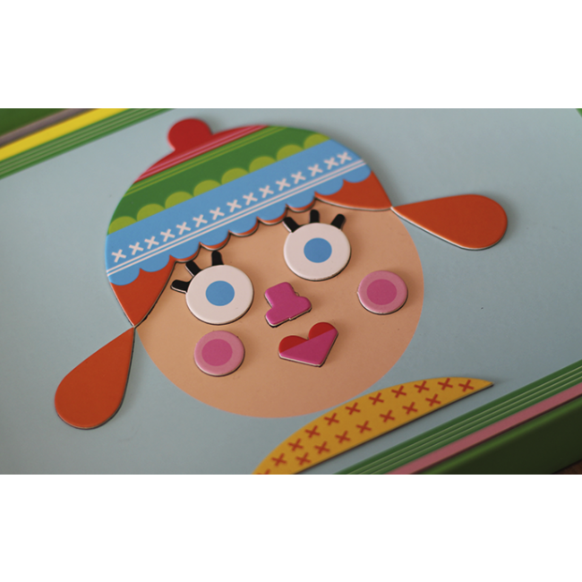 Magnetyczna układanka Apli Kids - Twarze