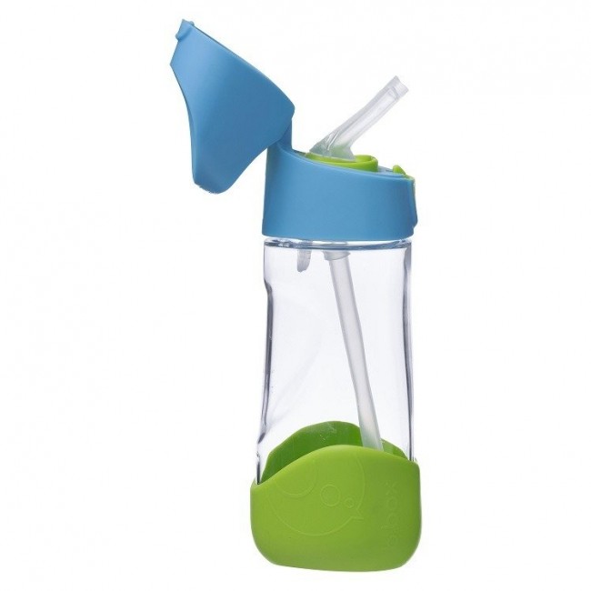 Tritanowa butelka ze słomką 450 ml B.box - Ocean breeze
