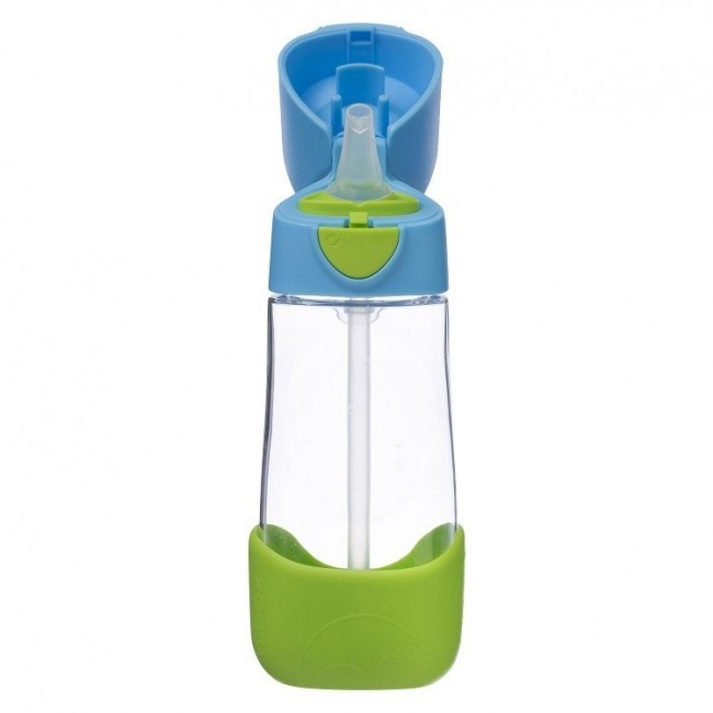 Tritanowa butelka ze słomką 450 ml B.box - Ocean breeze