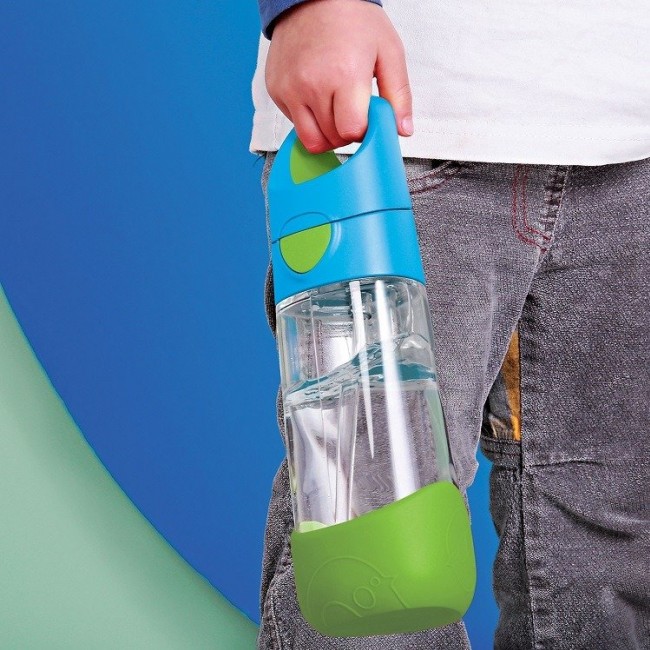 Tritanowa butelka ze słomką 450 ml B.box - Ocean breeze