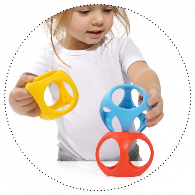 Zabawka kreatywna Oibo 3 pack - kolory podstawowe