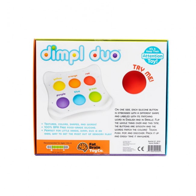 Bąbelki Dimpl Duo Fat Brain Toys - Kształty i Kolory