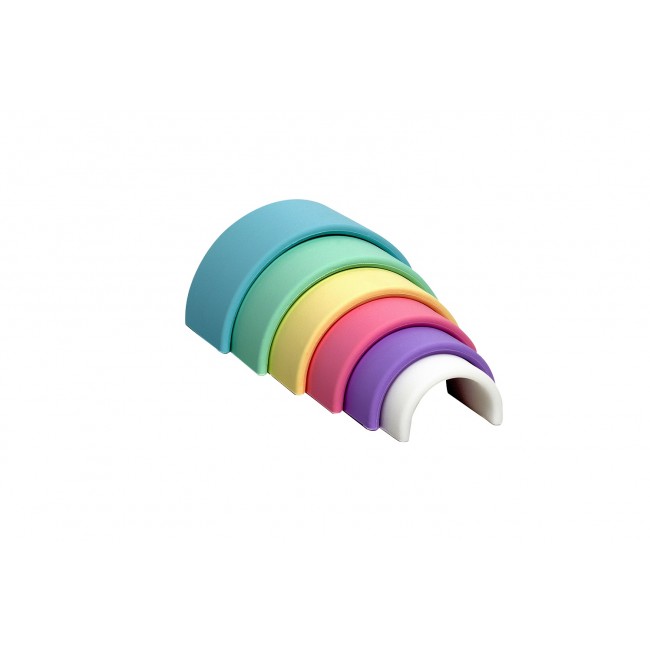 DENA Silikonowa Tęcza Pastel - 6 elementów