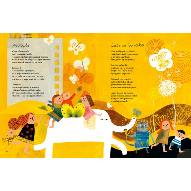 Książka "Wiosna, lato, jesień, zima w moich rymach" wydawnictwo Nasza Księgarnia