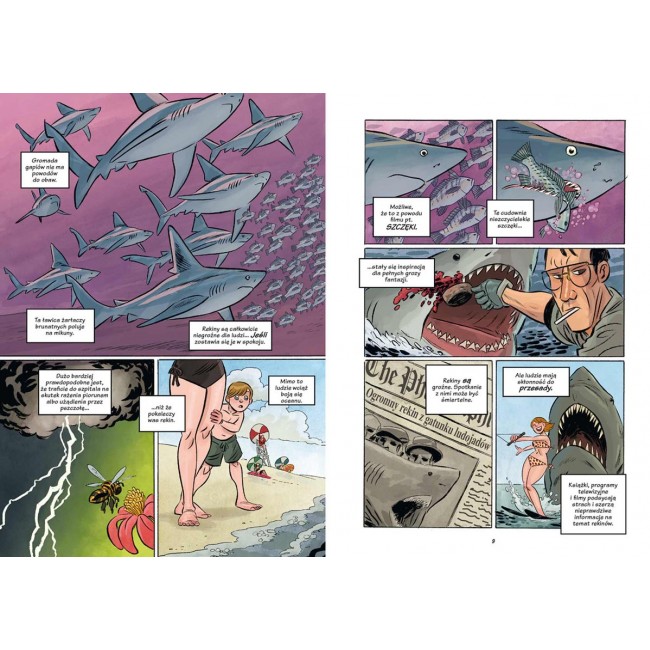 Książka "Rekiny - najlepsi myśliwi w przyrodzie" wydawnictwo Nasza Księgarnia