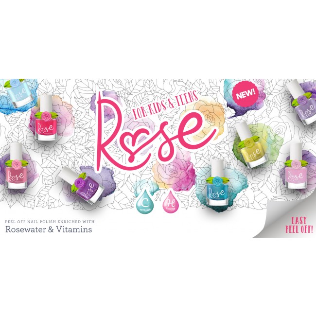 Lakier do paznokci dla dzieci Snails ROSE peel-off - Keep It 100