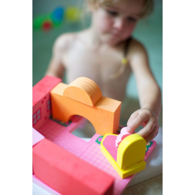 Zabawka do kąpieli BathBlocks - Zamek księżniczki 17 el.