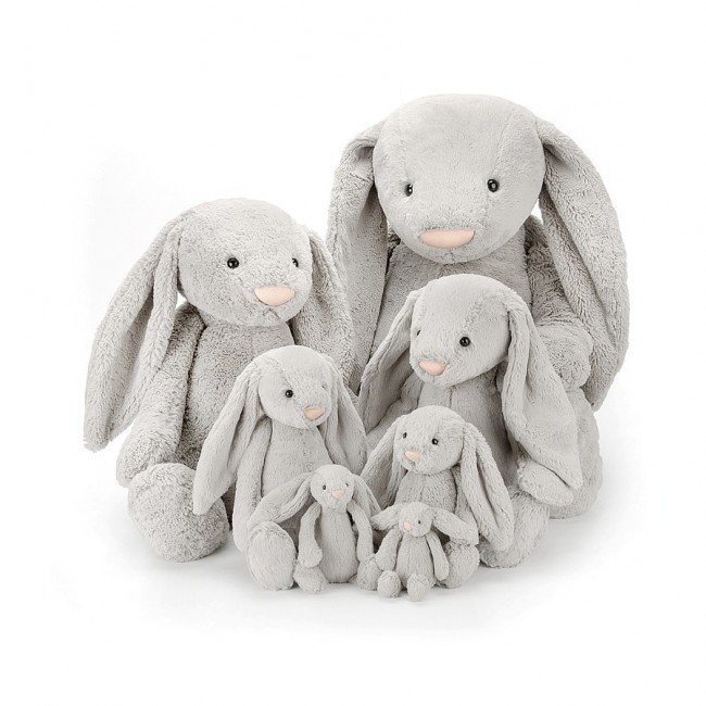 Pluszowy królik Jellycat - szary 31cm