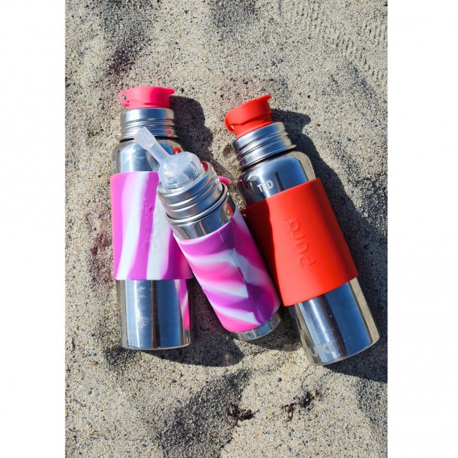 Termobutelka Pura Kiki z ustnikiem niekapkiem 260ml - pomarańczowa osłonka