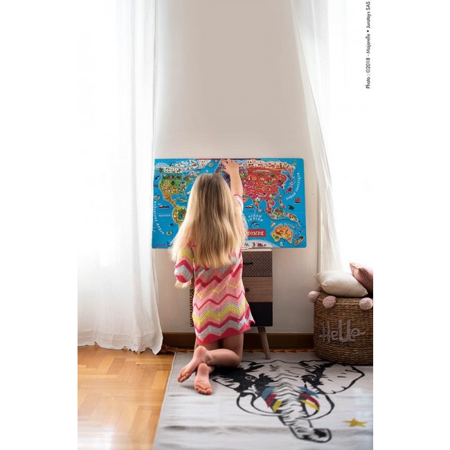 Puzzle magnetyczne Janod - Mapa świata