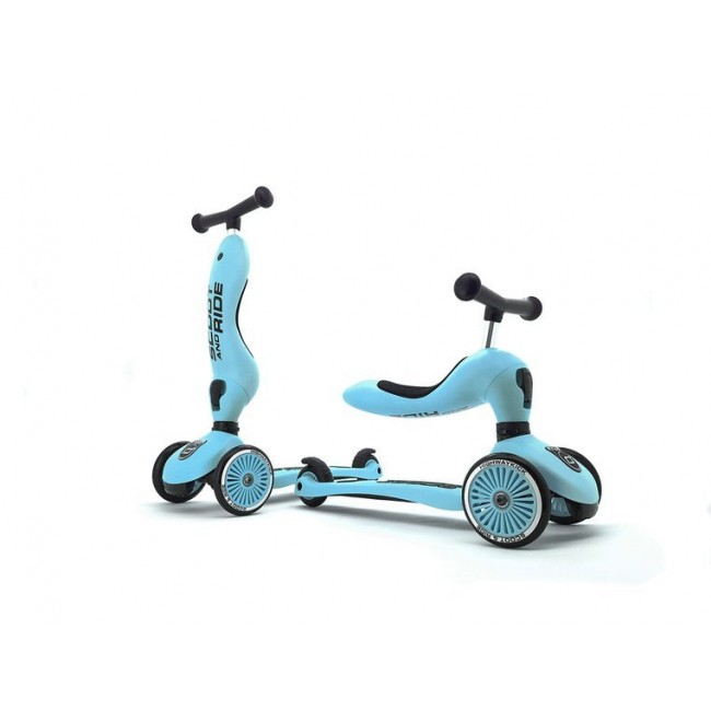 Hulajnoga i rowerek 2w1 Highwaykick SCOOTANDRIDE 1-5 lat - Blueberry