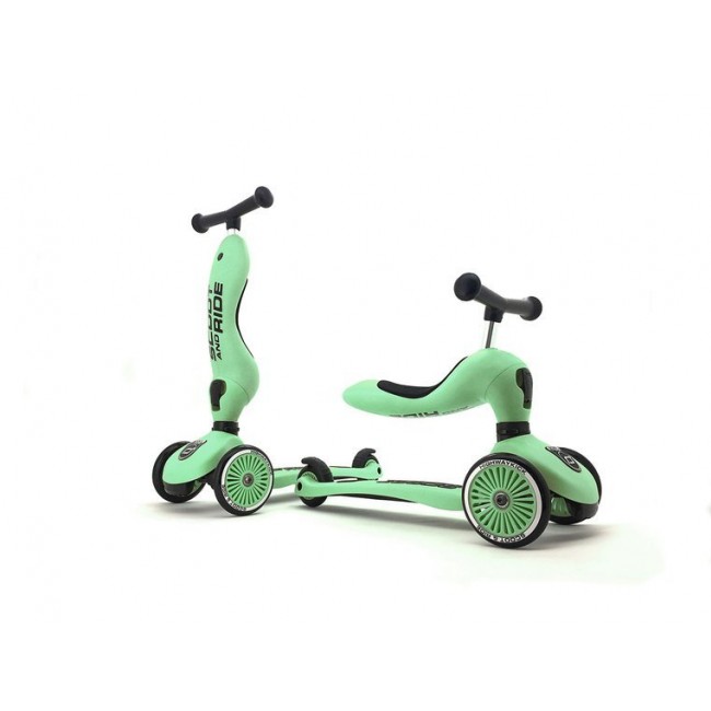 Hulajnoga i rowerek 2w1 Highwaykick SCOOTANDRIDE 1-5 lat - Kiwi