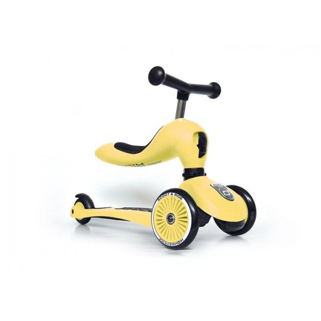 Hulajnoga i rowerek 2w1 Highwaykick SCOOTANDRIDE 1-5 lat - Lemon