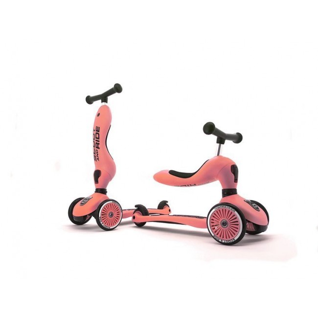 Hulajnoga i rowerek 2w1 Highwaykick SCOOTANDRIDE 1-5 lat - Peach