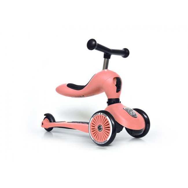 Hulajnoga i rowerek 2w1 Highwaykick SCOOTANDRIDE 1-5 lat - Peach