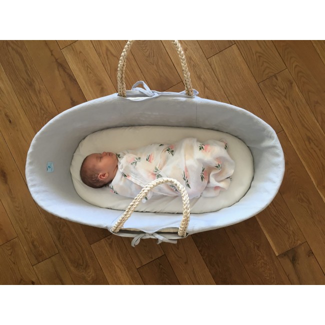 Wyściółka do Kosza Mojżesza AhojBaby - grey