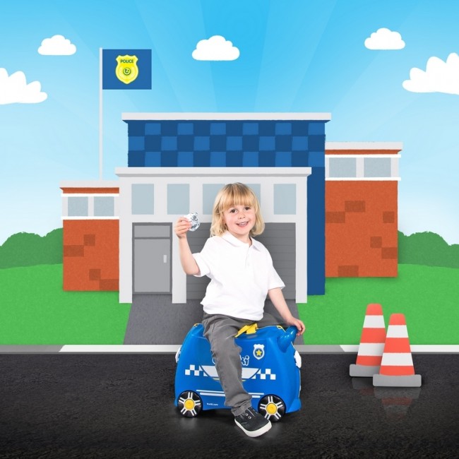 Jeżdżąca walizeczka Trunki - Radiowóz Percy