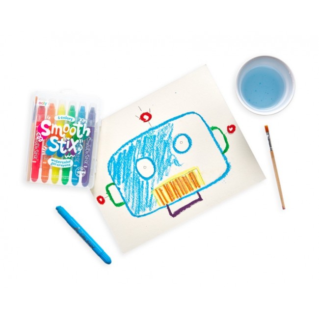 Kredki Żelowe Akwarelowe, Smooth Stix 6 szt. Ooly