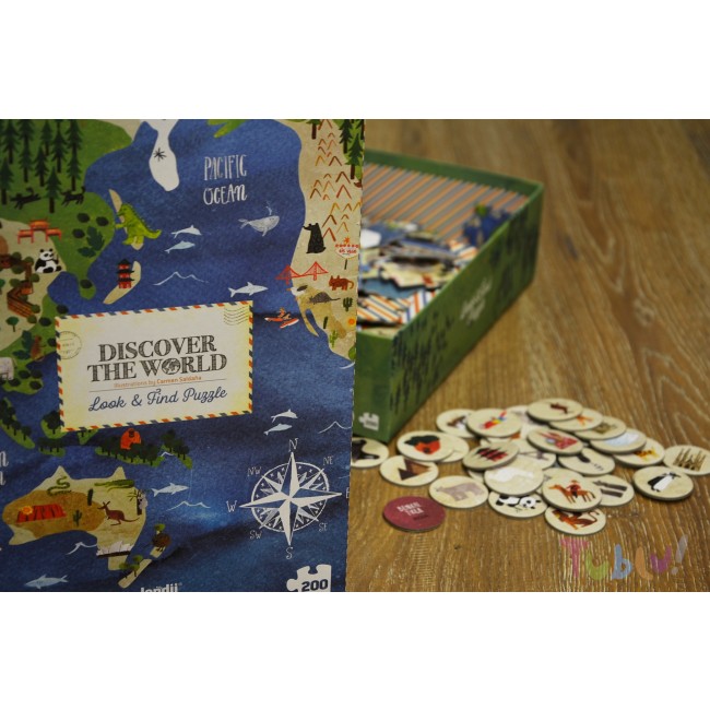 Puzzle edukacyjne z grą Londji - Odkryj Świat