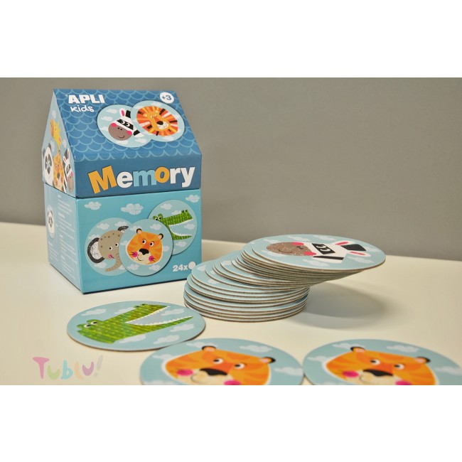 Memory w kartonowym domku Apli Kids - Safari