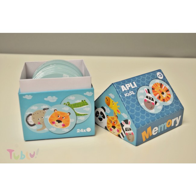 Memory w kartonowym domku Apli Kids - Safari