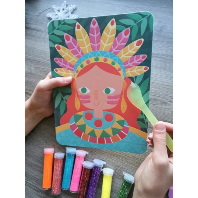 Zestaw artystyczny z brokatem Apli Kids