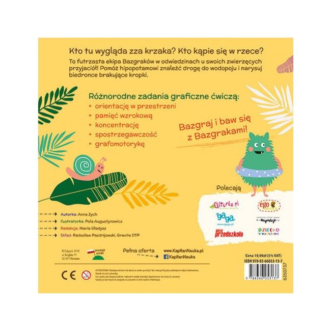 Książka Kapitan Nauka. Bazgraki wśród zwierząt 3+