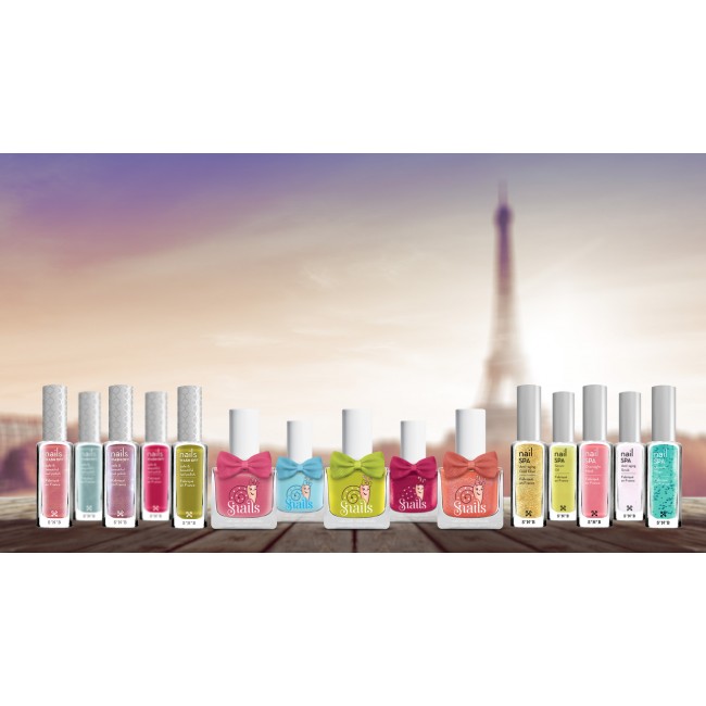 Zestaw 6 lakierów do paznokci dla dzieci Snails Mini