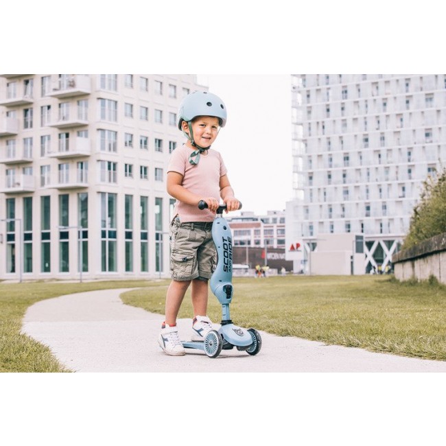 Hulajnoga i rowerek 2w1 Highwaykick SCOOTANDRIDE 1-5 lat - Steel