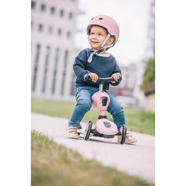 Kask dla dzieci SCOOTANDRIDE XXS-S 1-5 lat - Rose