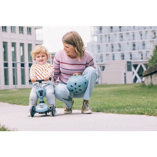 Kask dla dzieci SCOOTANDRIDE XXS-S 1-5 lat - Steel