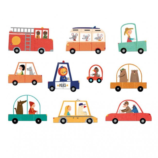 Puzzle dla dzieci 48 el. Londji - BEEP BEEP!