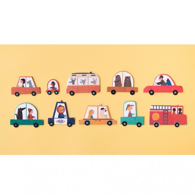 Puzzle dla dzieci 48 el. Londji - BEEP BEEP!