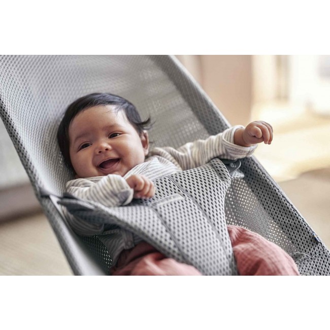 Leżaczek BABYBJORN BLISS MESH - Szary