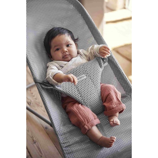 Leżaczek BABYBJORN BLISS MESH - Szary