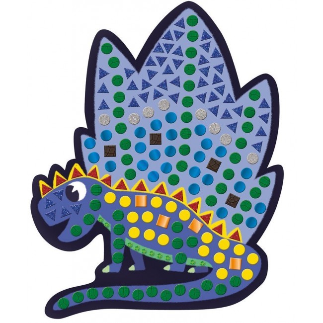 Zestaw kreatywny Mozaika Janod - Dinozaury 4+