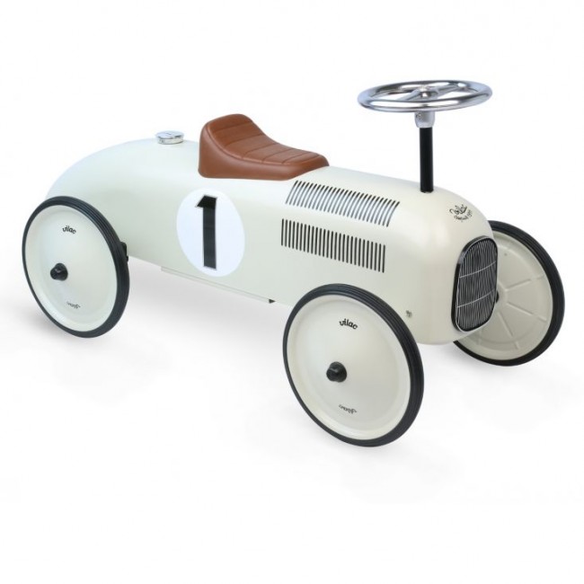 Metalowy jeździk retro Vilac - Biały