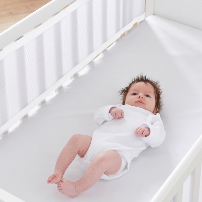 Oddychający ochraniacz do łóżeczka Pur Air PurFlo - Soft White