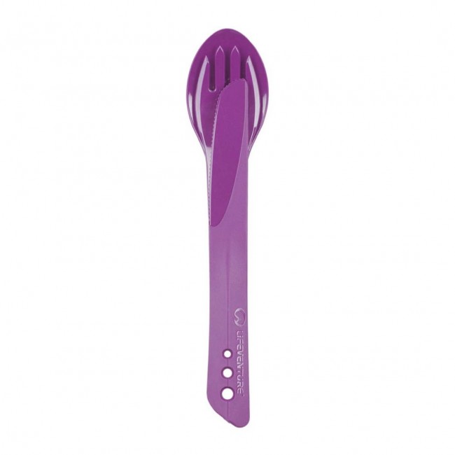 Sztućce turystyczne Lifeventure - Purple