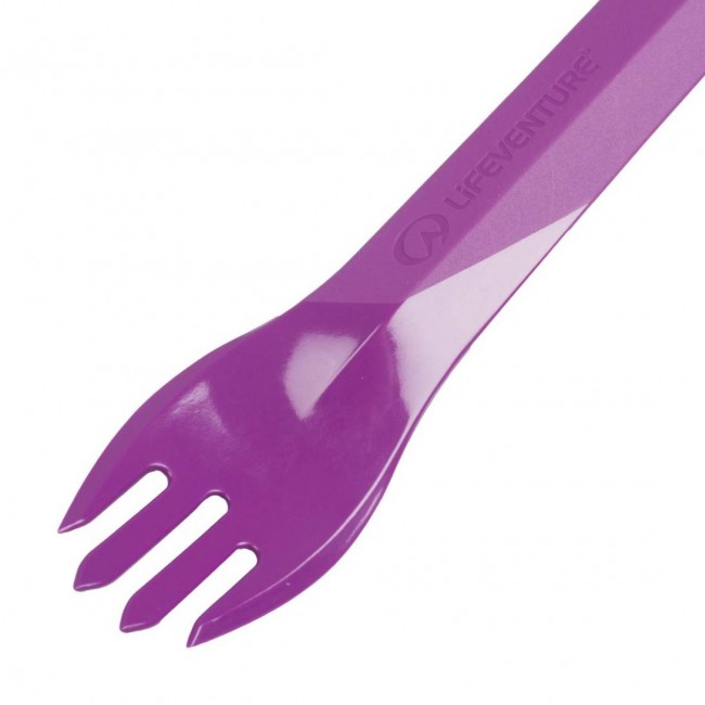 Sztućce turystyczne Lifeventure - Purple