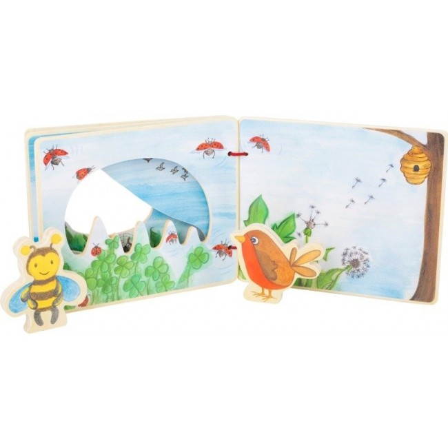 Drewniana książka dla dzieci Small Foot - Świat przestworzy