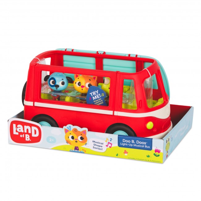 Muzyczny autobus z wesołymi pasażerami B. Toys - Doo B. Doos
