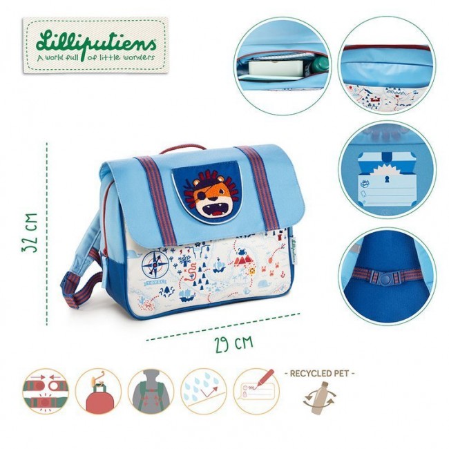 Tornister A4 Lilliputiens - pirat Lew Jack