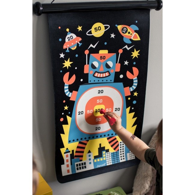 Magnetyczna gra w rzutki Janod - Roboty