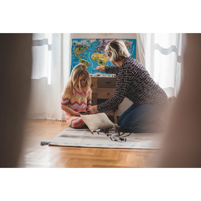 Puzzle magnetyczne Janod - Mapa świata