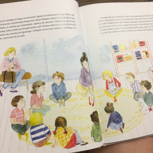 Książka "Ignacy idzie do przedszkola. Biblioteka Montessori" Wydawnictwo Mamania