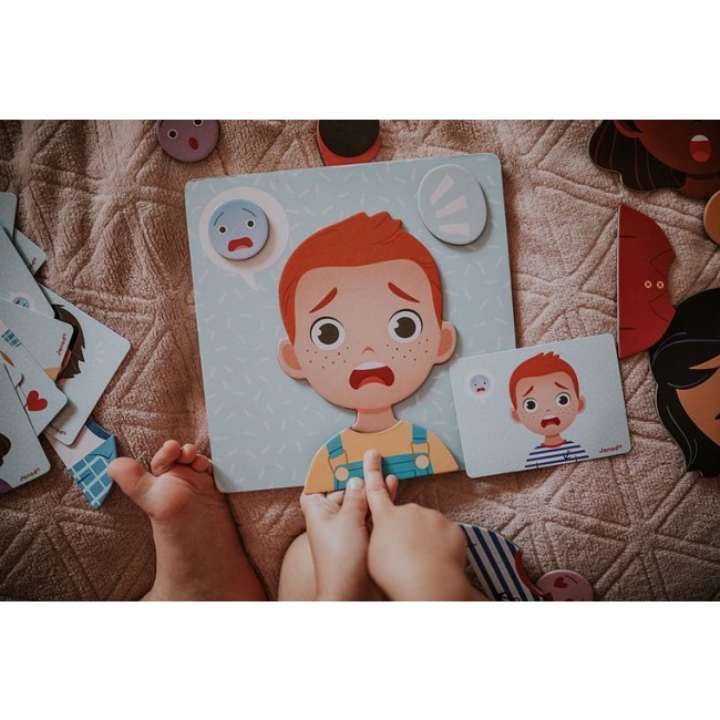 Magnetyczna układanka Janod - Emocje