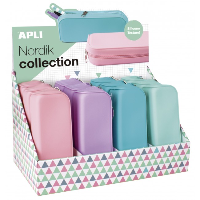 Silikonowy piórnik Nordik Collection Apli Kids - Turkusowy